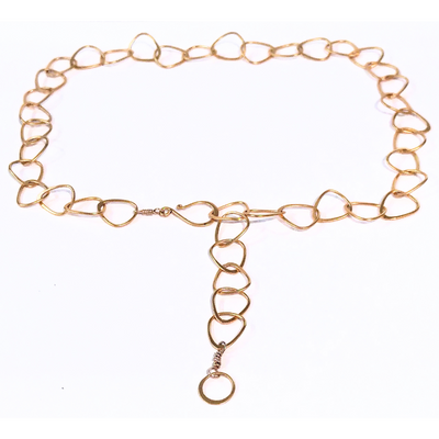 SPD-066- Triangle Link Chain 24K Gold Vermeil