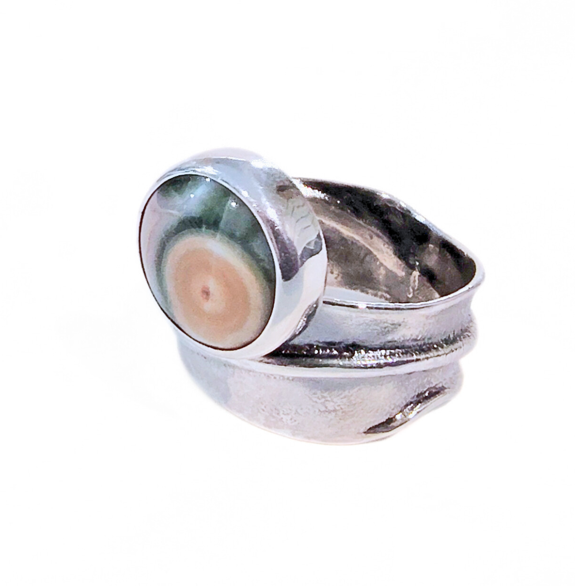 JSD-2052 Ocean Jasper Wave Ring Size 6.5