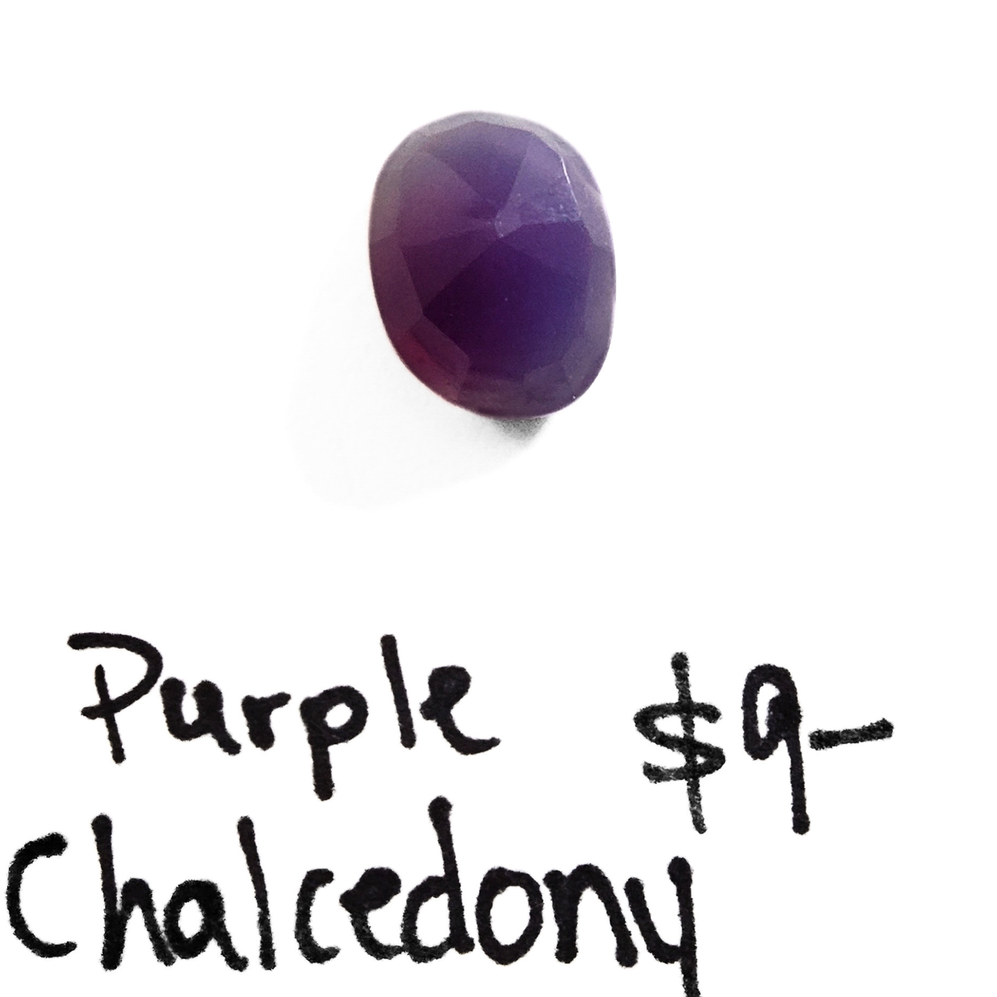 CDY-1005 Purple Chalcedony Rose Cut