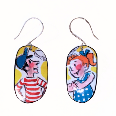 SPD-047 Curious George 2 Kids Earrings