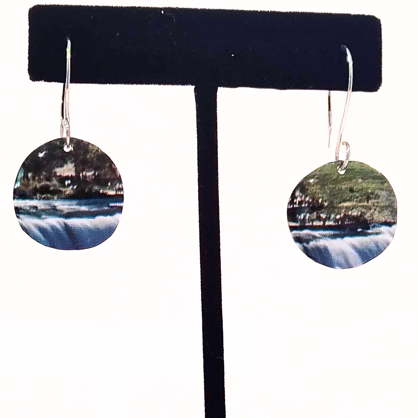 SPD-049 Niagara Falls Earrings (Round Domed)