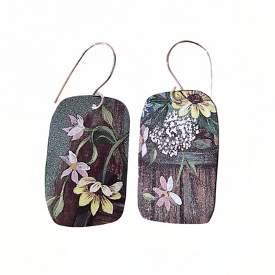 SPD-051 Flower Tin Earrings