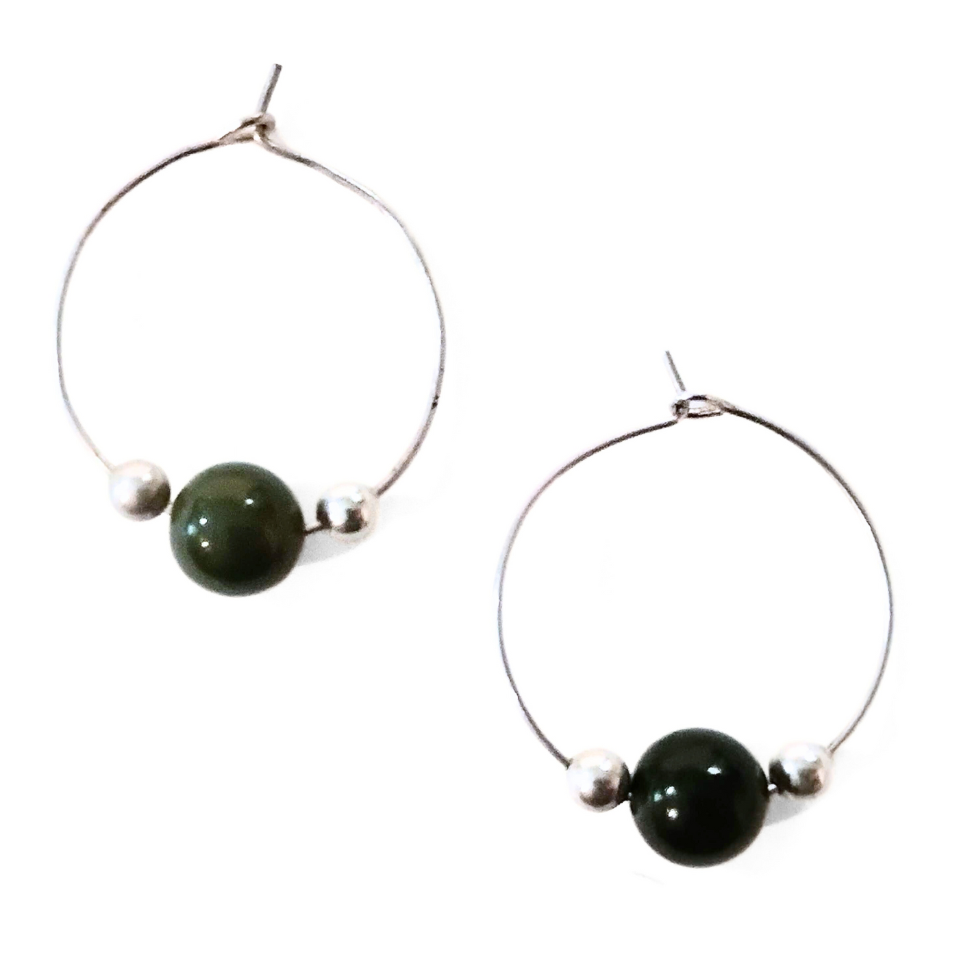 SY-320 SS Doorknocker Hoop Jade