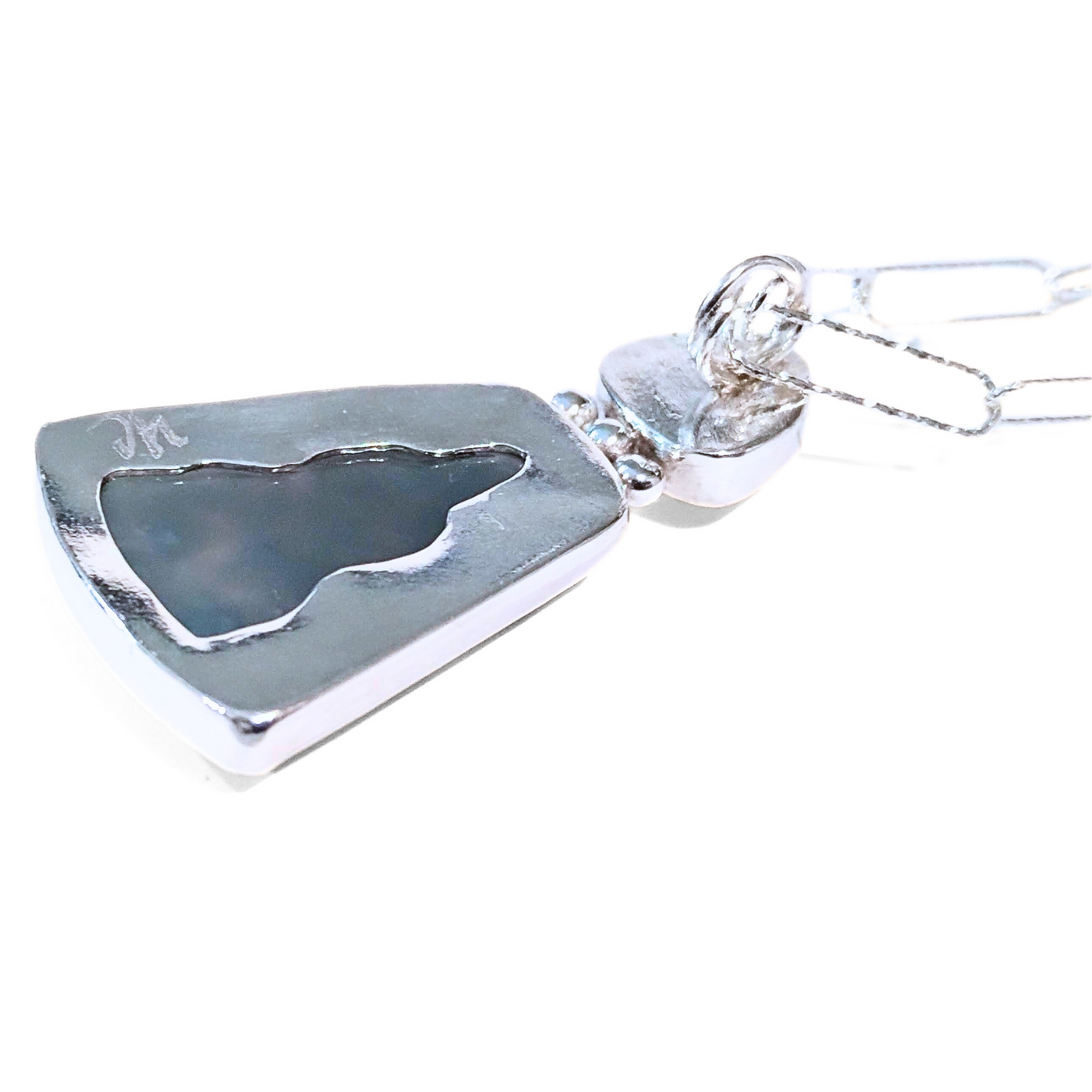 VC-104 Aquaprase and Moonstone Necklace Sterling/ Fine