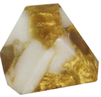 Soap Rocklet-Gold in Quartz