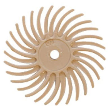 Bristle Radial Disc 3/4" 6 Micron (Peach)