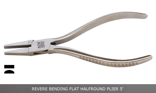 Revere Bending Flat/Half Round Plier 5"