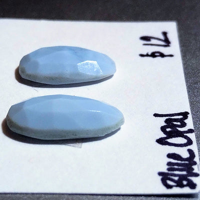 BLO-1000 Blue Opal Rose Cut Pair
