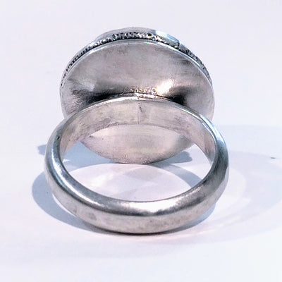 JEM-058 Round Labradorite Ring Size 6