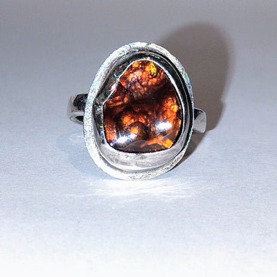 JEM-059 Fire Agate Ring Size 7