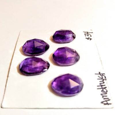 AME-1001 Amethyst Rose Cut Grouping