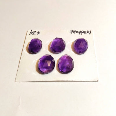 AME-1001 Amethyst Rose Cut Grouping