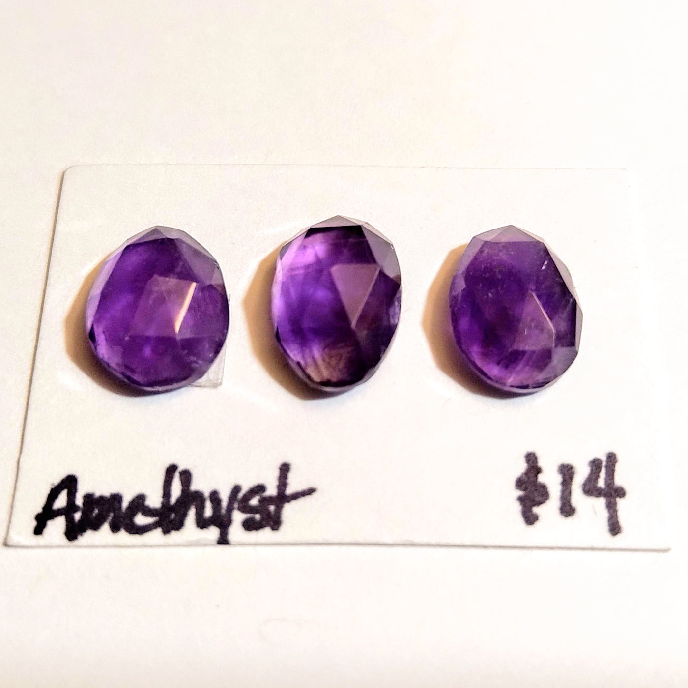 AME-1000 Amethyst Rose Cut Trio