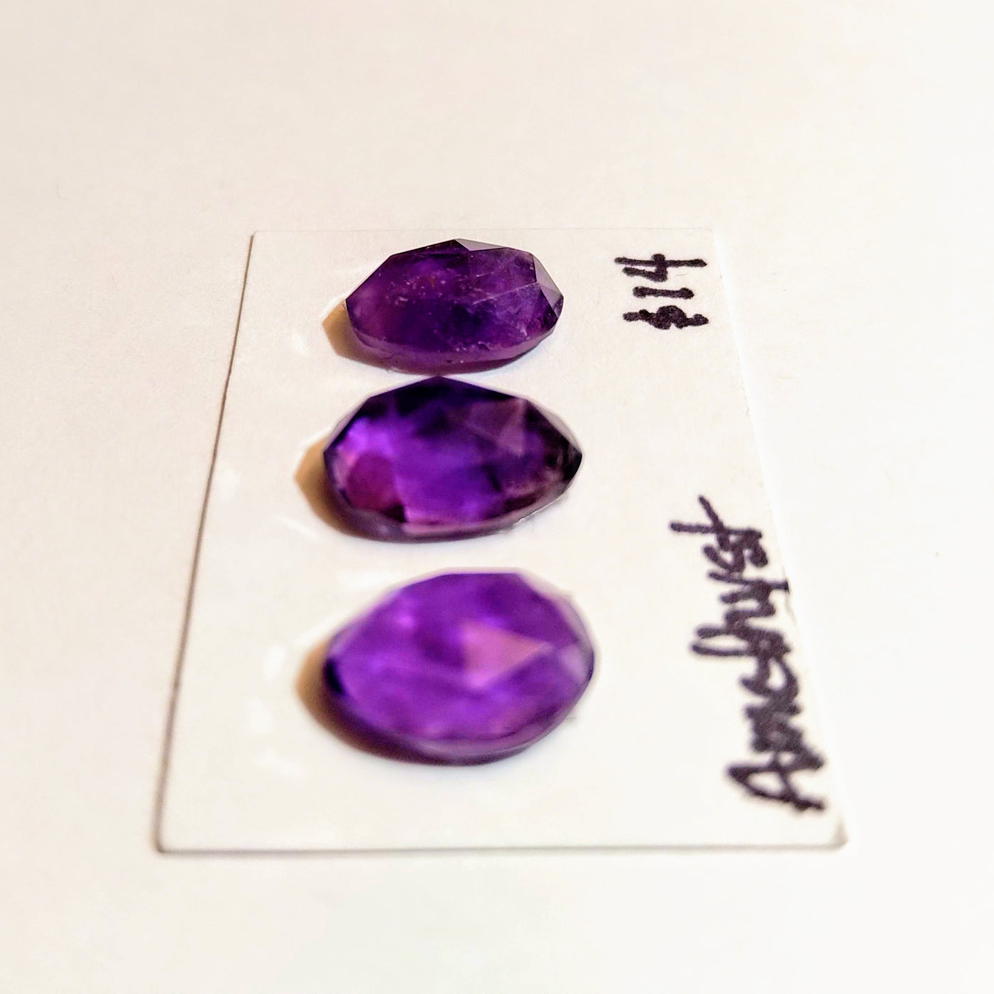 AME-1000 Amethyst Rose Cut Trio