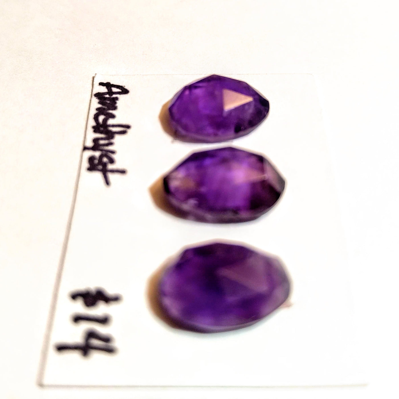 AME-1000 Amethyst Rose Cut Trio