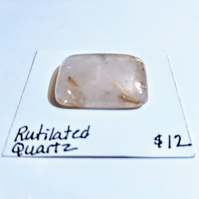RUQ-1001 Rutilated Quartz Cabochon