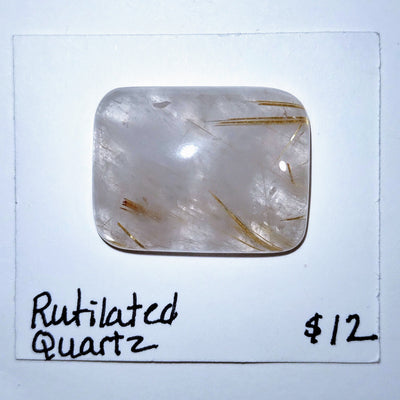 RUQ-1001 Rutilated Quartz Cabochon