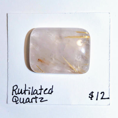 RUQ-1001 Rutilated Quartz Cabochon