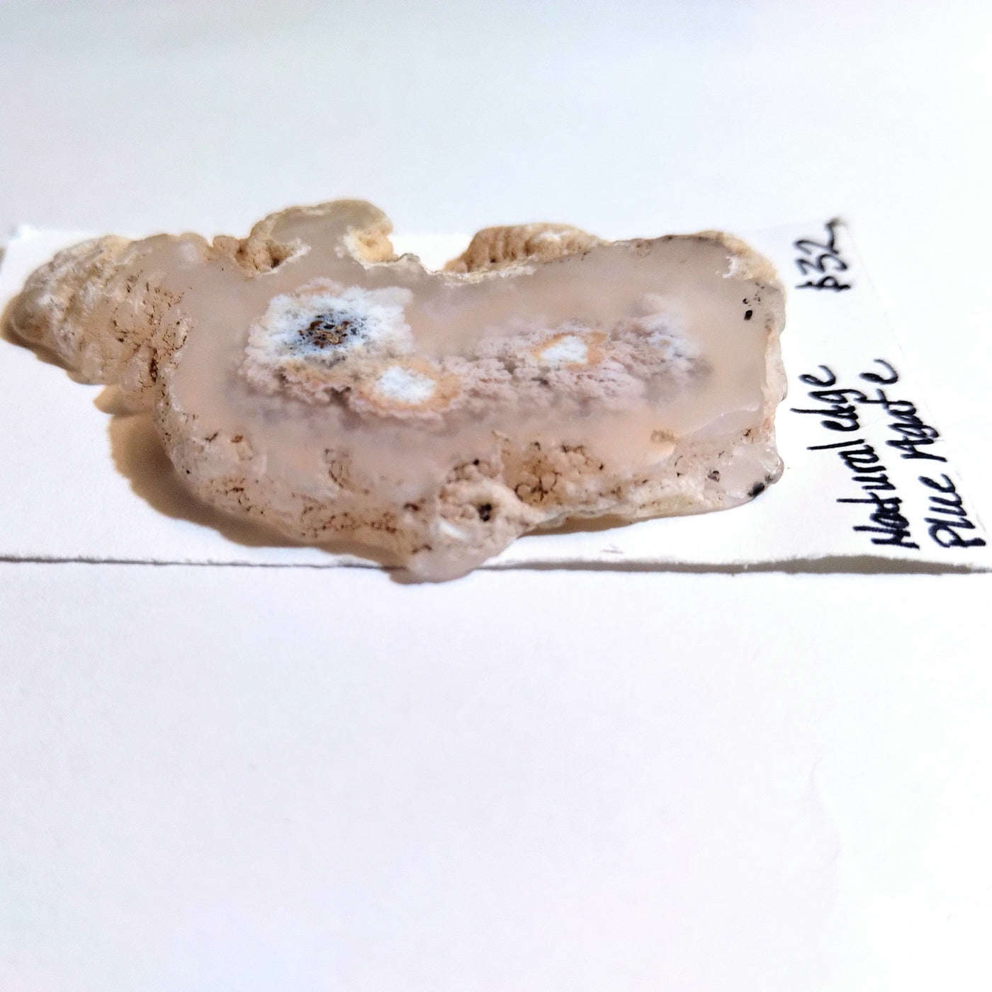 PLA-1003 Plume Agate Free Form Slice