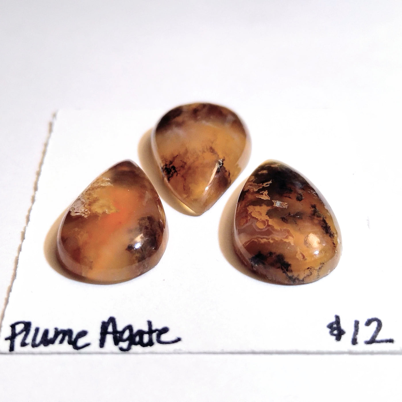 PLA-1002 Plume Agate Cab Trio