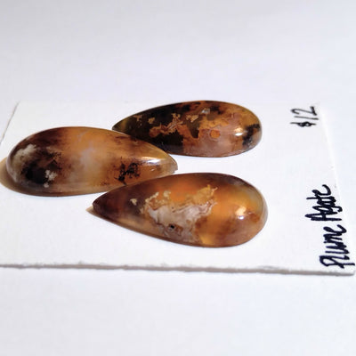 PLA-1002 Plume Agate Cab Trio