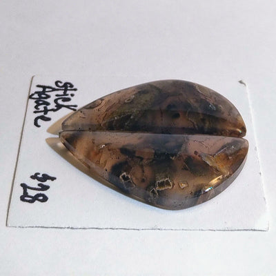STA-1002 Stick Agate Cab Pair
