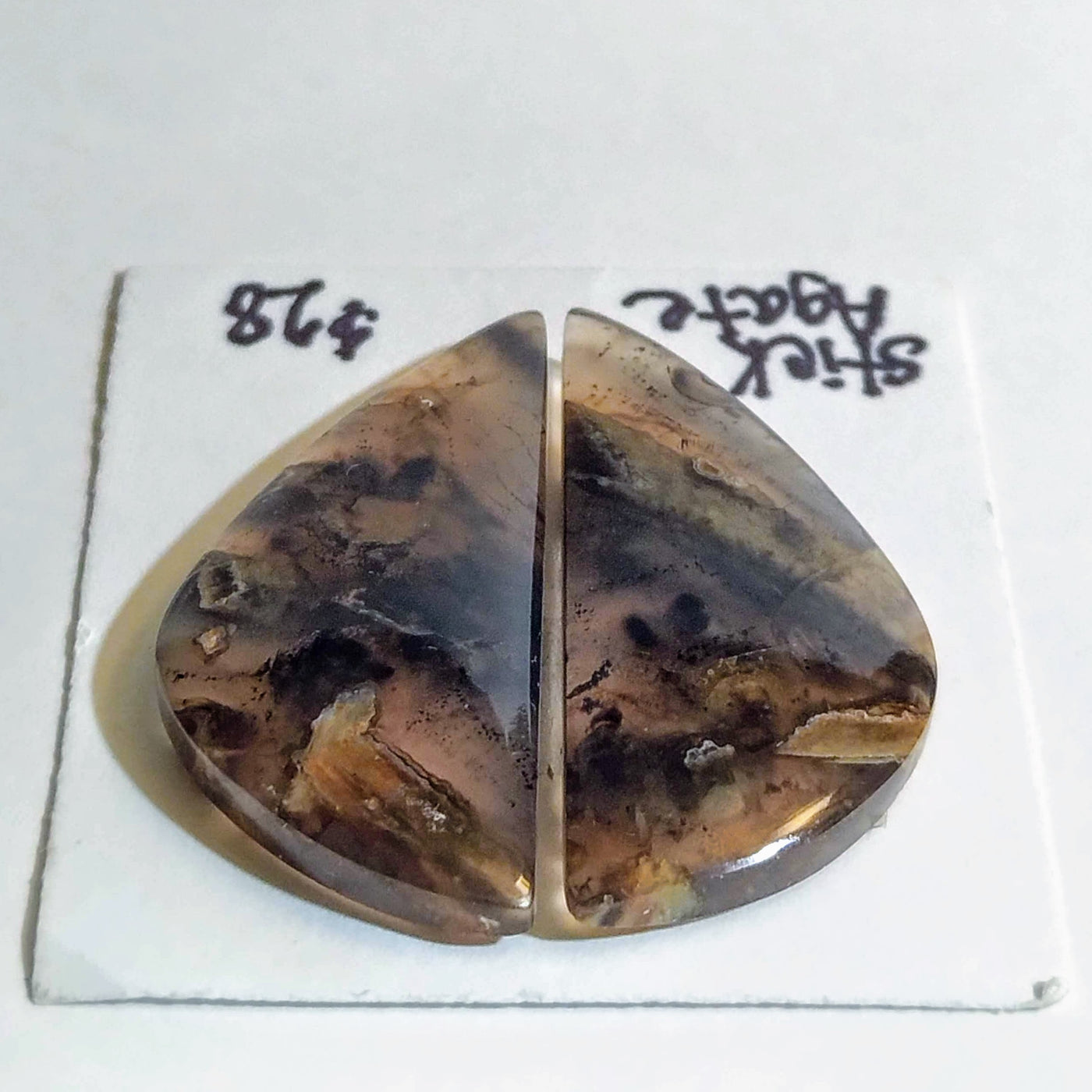STA-1002 Stick Agate Cab Pair