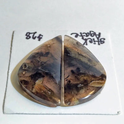 STA-1002 Stick Agate Cab Pair