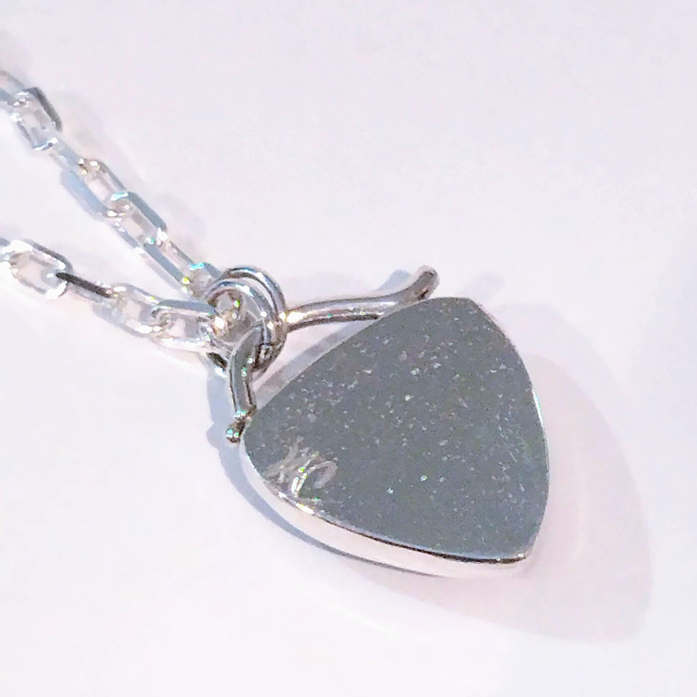 VC-094 - Rose Cut Aquaprase W/ Paperclip Chain