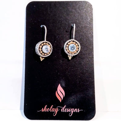 SM-325 Tala Earrings SS W/GF and CZ