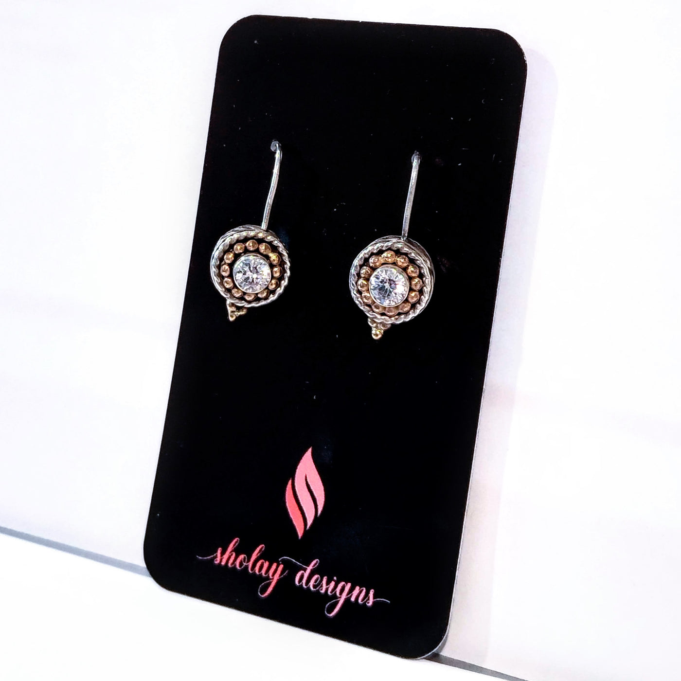 SM-325 Tala Earrings SS W/GF and CZ