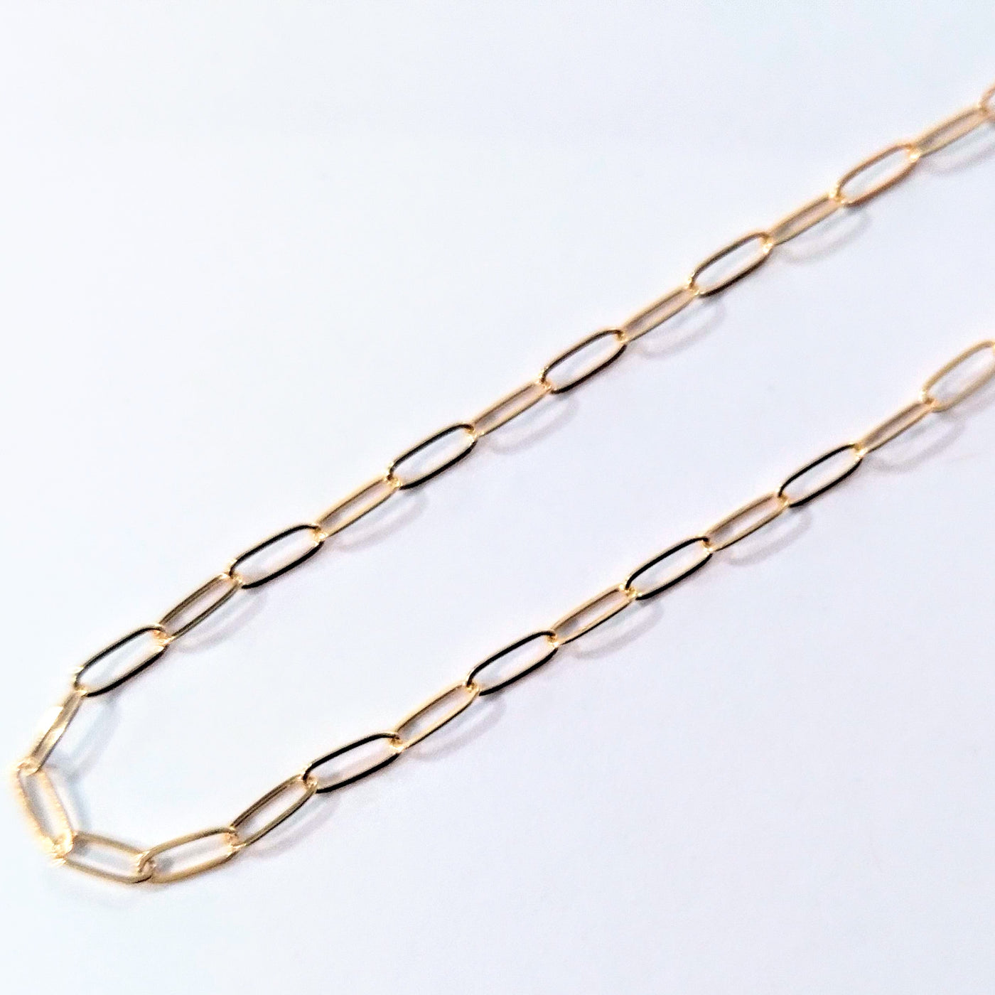 18" GF Drawn Flat Clip Chain