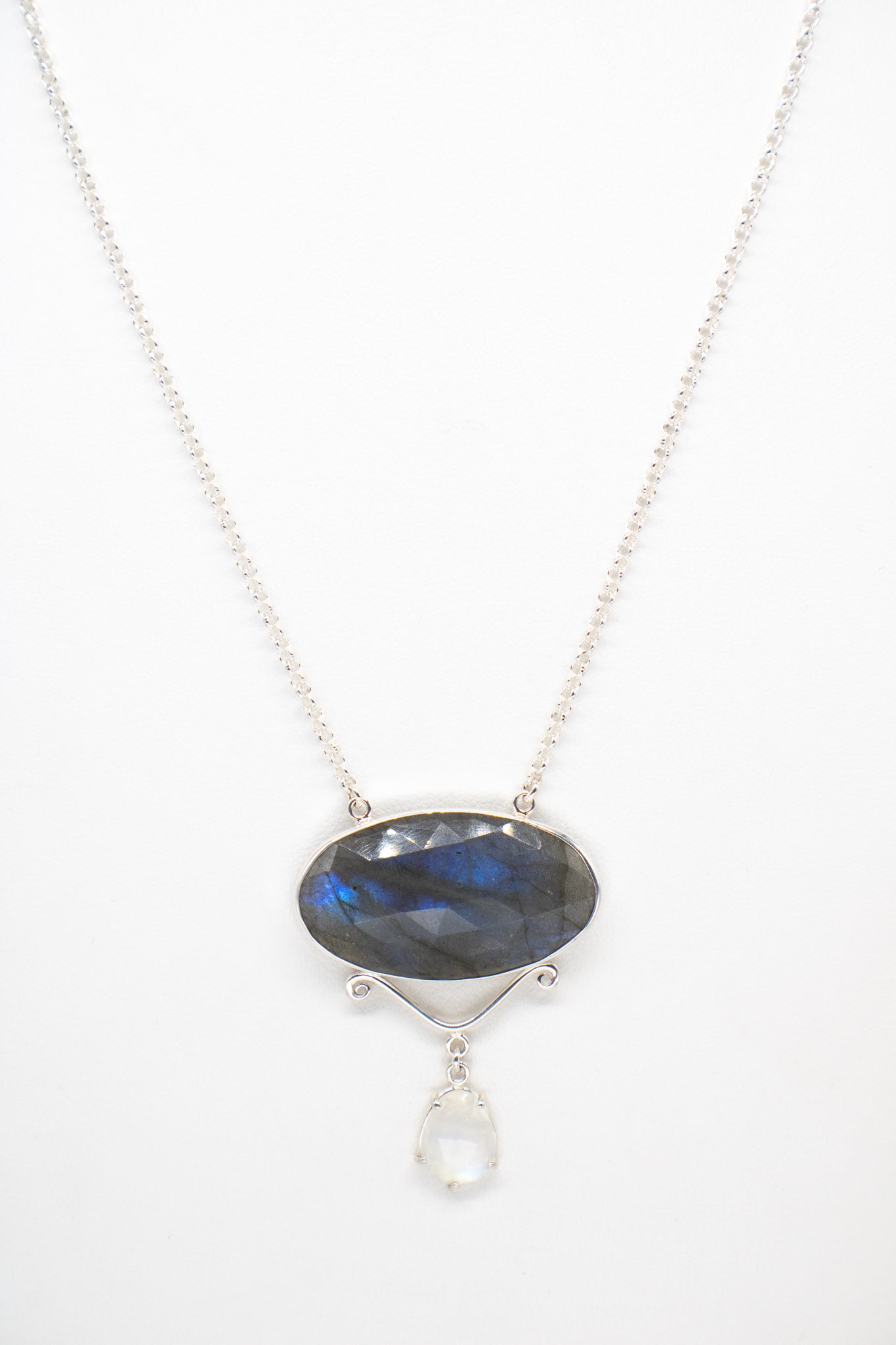 JSD-Labradorite and Moonstone Necklace