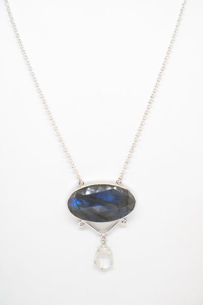 JSD-Labradorite and Moonstone Necklace