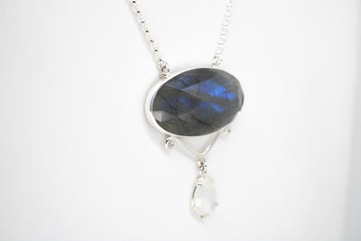 JSD-Labradorite and Moonstone Necklace