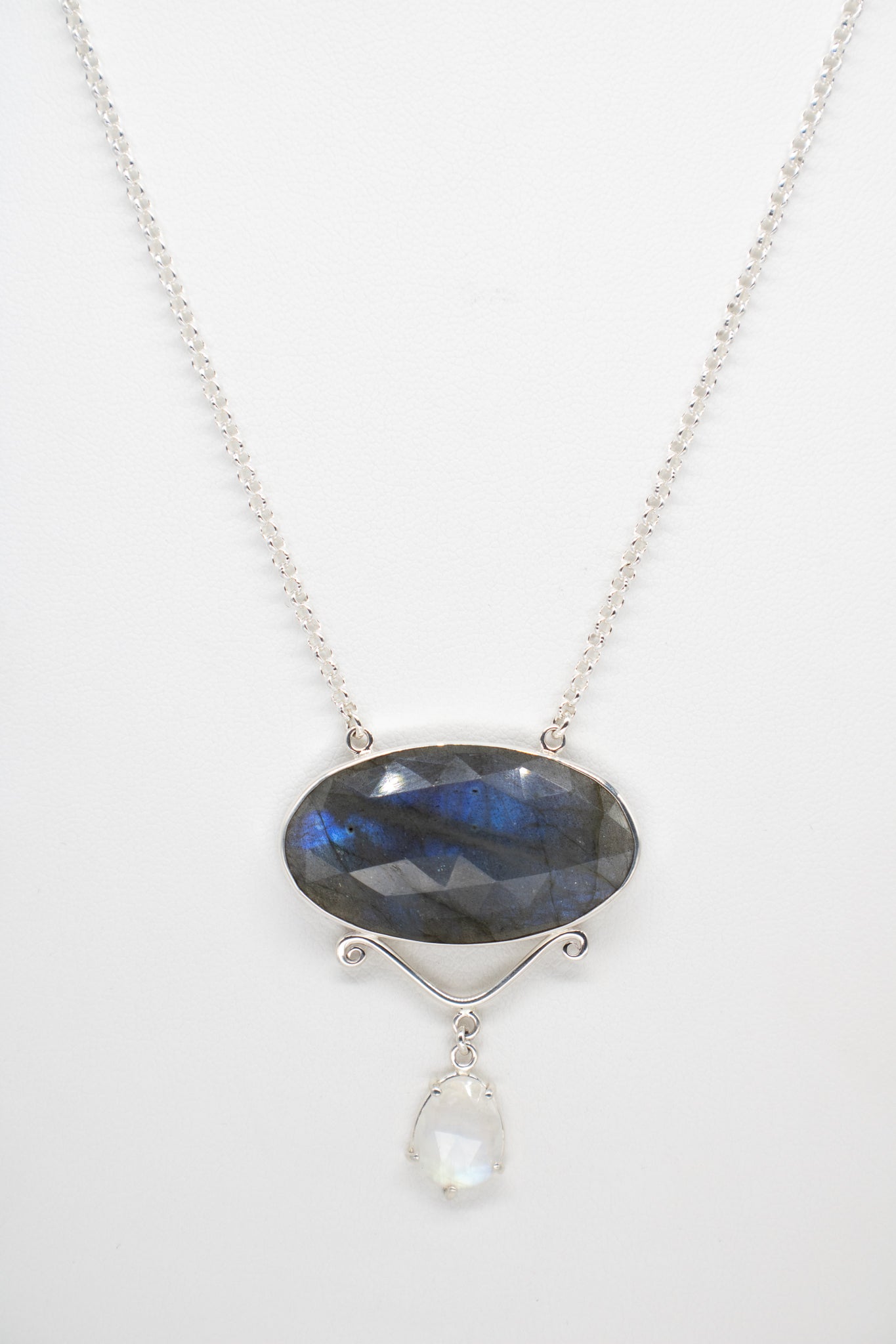 JSD-Labradorite and Moonstone Necklace