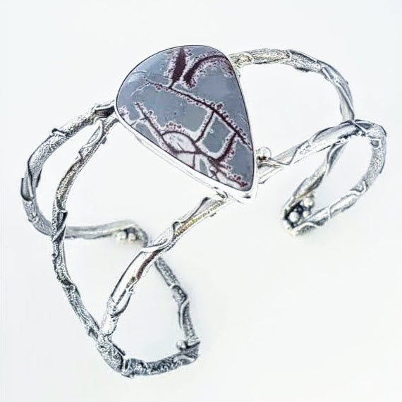 JSD-3002 Sakura Branch Sterling Bracelet