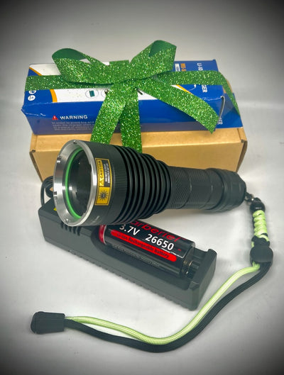 Professional UV Flashlight with rechargeable battery.