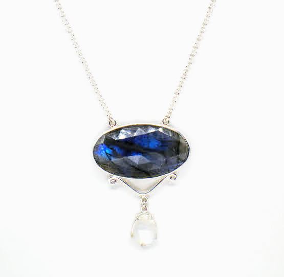 JSD-Labradorite and Moonstone Necklace